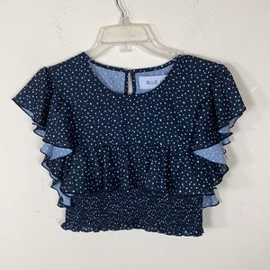 Blue Life Cropped Top.